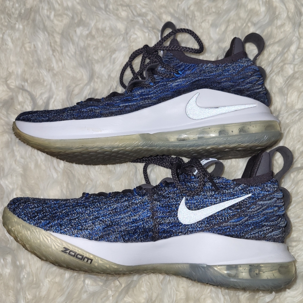 NIKE LEBRON James 15 Low Signal Blue A01755-400 Sneakers Basketball Shoes SZ 8.5 - Picture 10 of 11